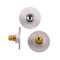 JewelrySupply Earring Backs with Plastic Comfort Disc with Gold Plated Surgical Steel Base (Wholesale Package of 100)